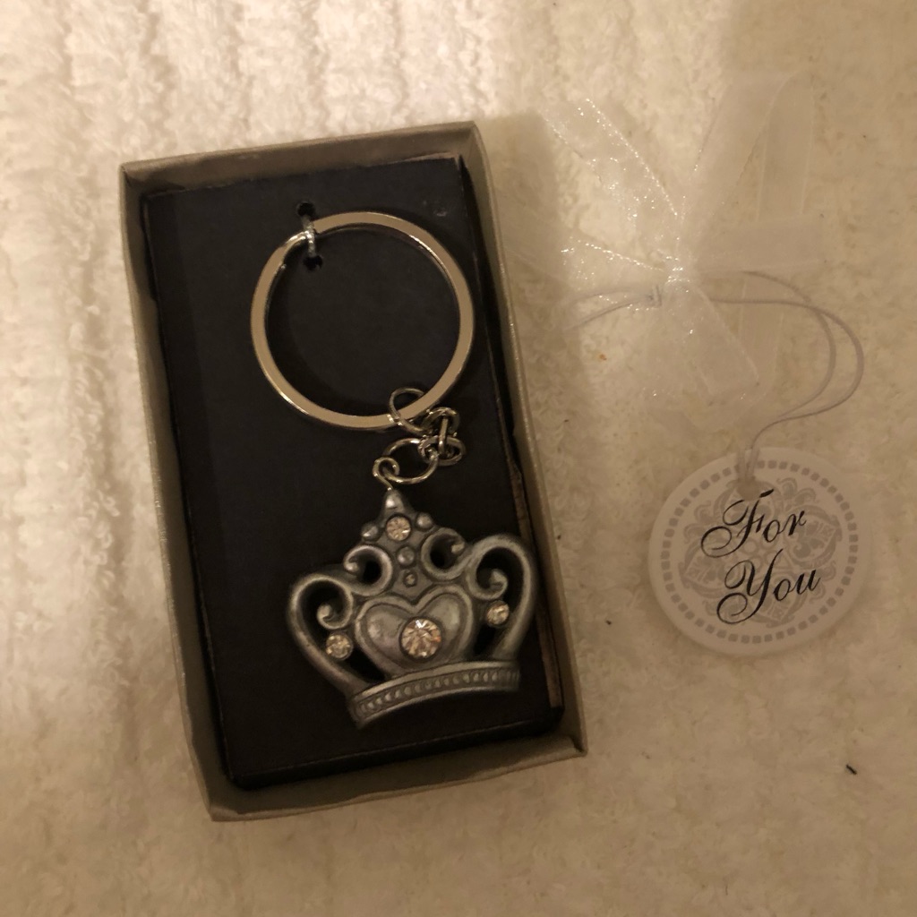 Silver Crown Keychain